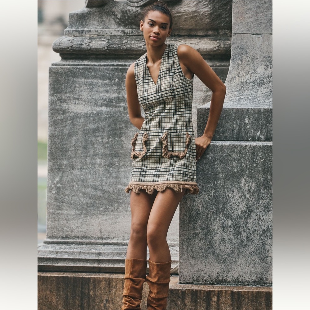 HOPE FOR FLOWERS BY TRACY REESE FRINGE SHIFT DRESS